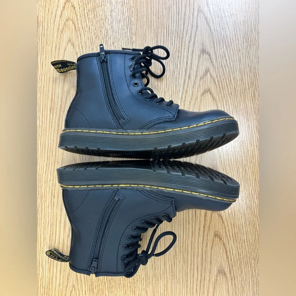 Dr. Martens Black Kids Boots